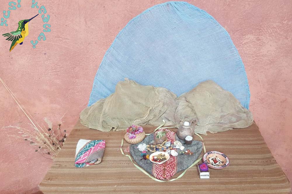 Offering Kusi Kawsay offering to Pachamama